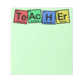 Leraar gemaakt van Elementengrillig Notitieblok (Voorkant)