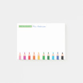 Leraar Gepersonaliseerd kleurenpotlood Post it Not Post-it® Notes (Voorkant)