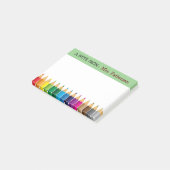 Leraar Gepersonaliseerd Kleurpotlood Post-it Brief Post-it® Notes (Schuin)