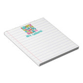 Leraar Gepersonaliseerd Terug naar School Tijdperk Notitieblok (Schuin)