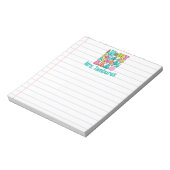 Leraar Gepersonaliseerd Terug naar School Tijdperk Notitieblok (Linkerzijde)