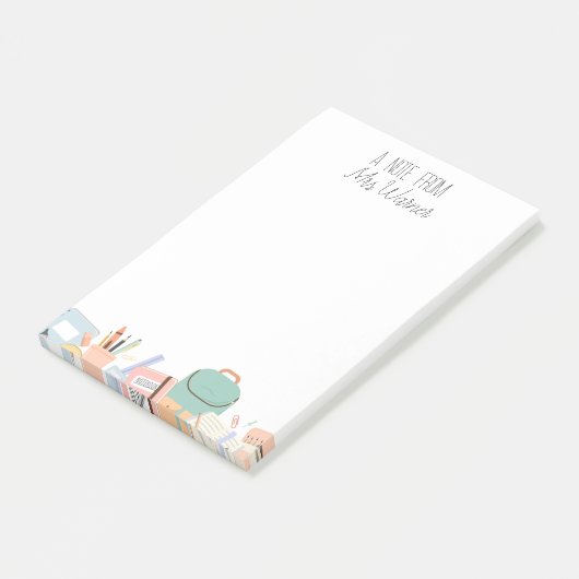 Leraar Gepersonaliseerde advertentie Deze notities Post-it® Notes (Schuin)