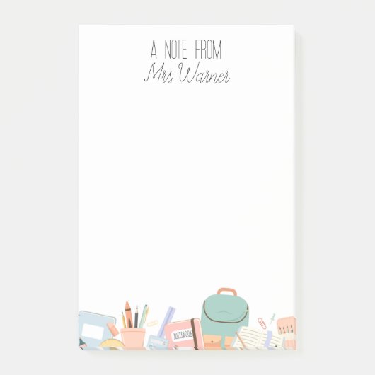 Leraar Gepersonaliseerde advertentie Deze notities Post-it® Notes (Voorkant)