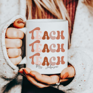 Leraar Gepersonaliseerde naam Boho Koffiemok