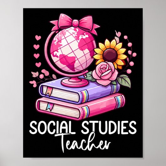 Leraar Geschiedenis Sociale Studies Aarde Bol Ck N Poster (Voorkant)