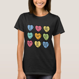 Leraar Gespreksharten Grappige Valentijnsdag Vrouw T-shirt