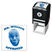 Leraar Gezichtstempel, Grappige Gezicht Leraar Goe Zelfinktende Stempel (In situ)