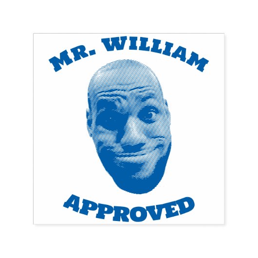 Leraar Gezichtstempel, Grappige Gezicht Leraar Goe Zelfinktende Stempel (Design)