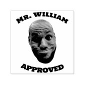 Leraar Gezichtstempel, Grappige Gezicht Leraar Goe Zelfinktende Stempel (Design)