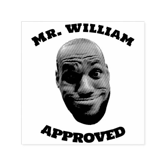 Leraar Gezichtstempel, Grappige Gezicht Leraar Goe Zelfinktende Stempel (Design)