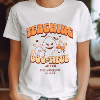 Leraar Ghost Halloween - Leren Boo-tiful Minds T-shirt
