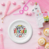 Leraar Gift Best Teacher Ever Papieren Bordje (Feest)