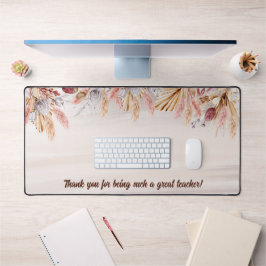 Leraar Gift Custom Boho Neutrale Kleur Bureaumat