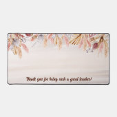 Leraar Gift Custom Boho Neutrale Kleur Bureaumat (Voorkant)