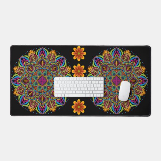 Leraar Gift Custom Waterverf School Desk Mat (Keyboard & Muis)