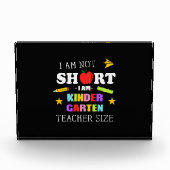 Leraar Gift I Am Kindergarten Leraar Fotoblokken (Voorkant)