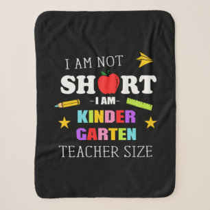 Leraar Gift I Am Kindergarten Leraar Sherpa Deken