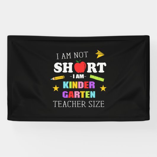 Leraar Gift I Am Kindergarten Leraar Spandoek (Horizontaal)
