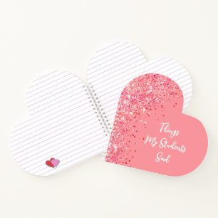 Leraar Gift Leraar Waardering Geschenk Hart Notitieboek