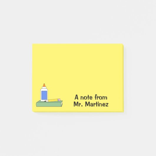 Leraar Gift op persoonlijke titel een opmerking ui Post-it® Notes (Voorkant)
