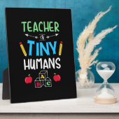 Leraar Gift Teacher Tiny Humans Fotoplaat (Zijkant)