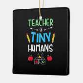 Leraar Gift Teacher Tiny Humans Keramisch Ornament (Links)
