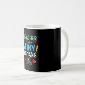 Leraar Gift Teacher Tiny Humans Koffiemok (Voorkant rechts)