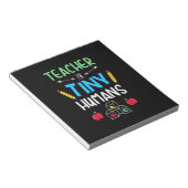 Leraar Gift Teacher Tiny Humans Notitieblok (Schuin)