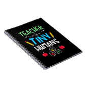 Leraar Gift Teacher Tiny Humans Notitieboek (Rechterzijde)