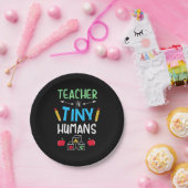 Leraar Gift Teacher Tiny Humans Papieren Bordje (Feest)