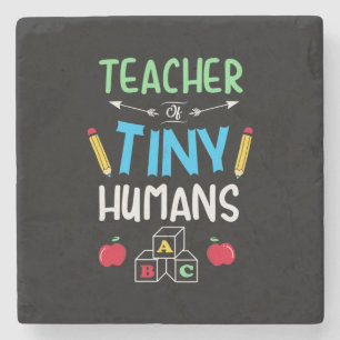 Leraar Gift Teacher Tiny Humans Stenen Onderzetter