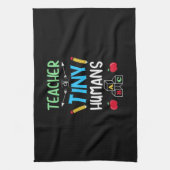 Leraar Gift Teacher Tiny Humans Theedoek (Verticaal)