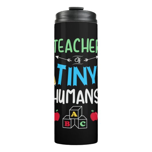Leraar Gift Teacher Tiny Humans Thermosbeker (Voorkant)
