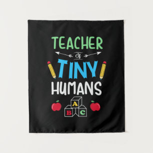 Leraar Gift Teacher Tiny Humans Wandkleed