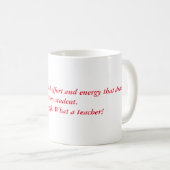 Leraar Gift Waardering Geschenken Beste Koffiemok (Voorkant rechts)