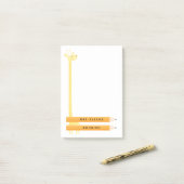 Leraar Giraffe Gepersonaliseerde post Post-it® Notes (Op bureau)