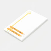 Leraar Giraffe Gepersonaliseerde post Post-it® Notes (Schuin)