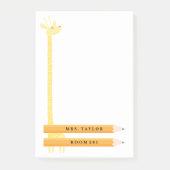 Leraar Giraffe Gepersonaliseerde post Post-it® Notes (Voorkant)