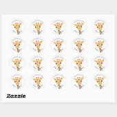 Leraar Giraffe Goed gedaan leerling Ronde Sticker (Vel)
