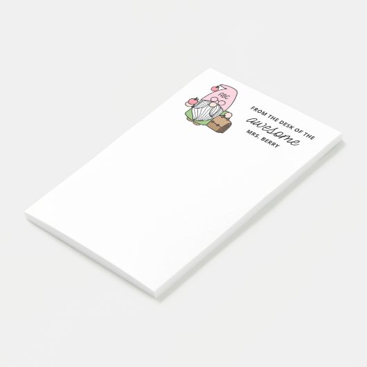 Leraar Gnome van het bureau van Post-it® Notes (Schuin)