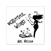 leraar goed gedaan lof grading aanmoediging zelfinktende stempel (Design)