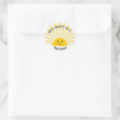 Leraar goed gedaan! ronde sticker (Tas)