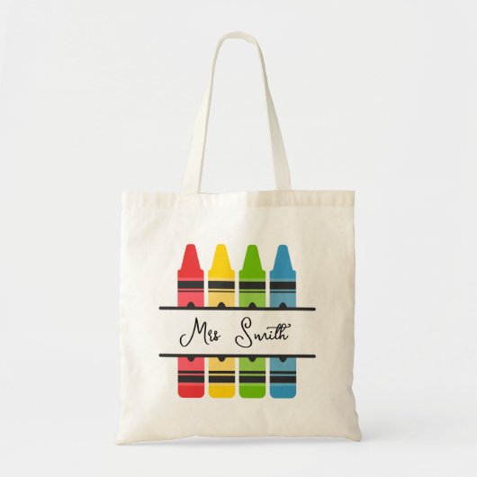 Leraar Goede Dag Kleine Humans Moderne Typografie Tote Bag (Voorkant)
