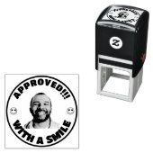 Leraar Goedgekeurd Custom Grappig Gezicht Foto Zelfinktende Stempel (In situ)