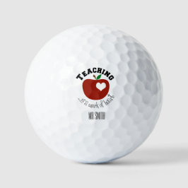 Leraar golfballen personaliseren het!