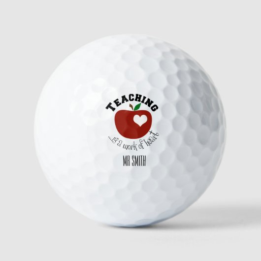 Leraar golfballen personaliseren het! (Voorkant)