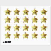Leraar gouden ster "Goed gedaan!" Star Sticker (Vel)