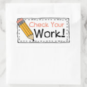 Leraar Grading Papers Student Art Leraar Art Gra Rechthoekige Sticker (Tas)