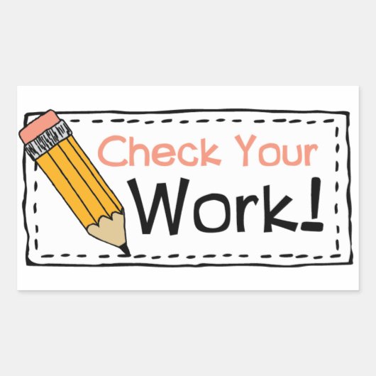 Leraar Grading Papers Student Art Leraar Art Gra Rechthoekige Sticker (Voorkant)