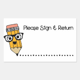 Leraar Grading Papers Student Art Leraar Art Gra Rechthoekige Sticker